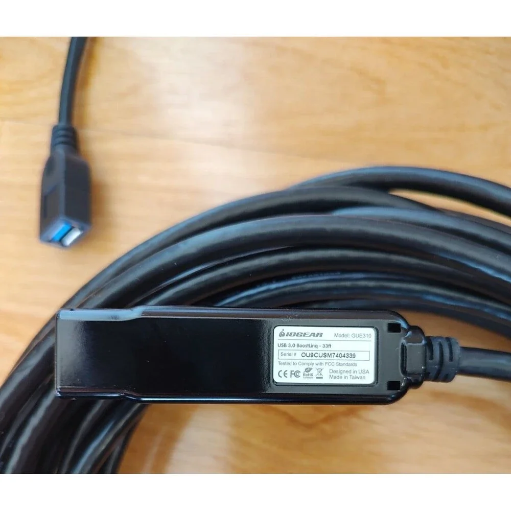 IOGear USB 3.0 SuperSpeed Extension Cable 33ft GUE310 BoostLinq